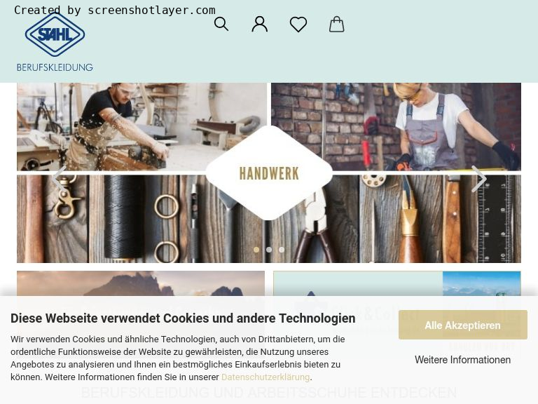 Firmenlogo vom Unternehmen Stahl Berufskleidung GmbH aus München