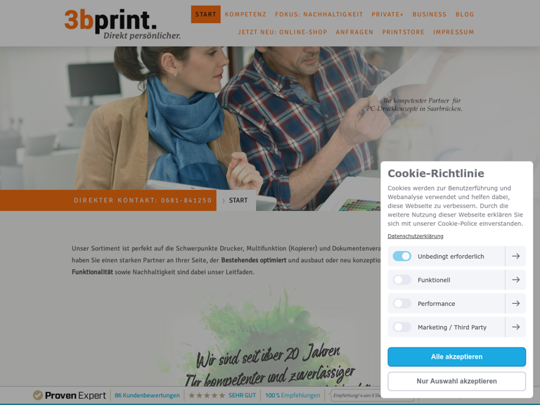 Firmenlogo vom Unternehmen (3Be)print aus Saarbrücken