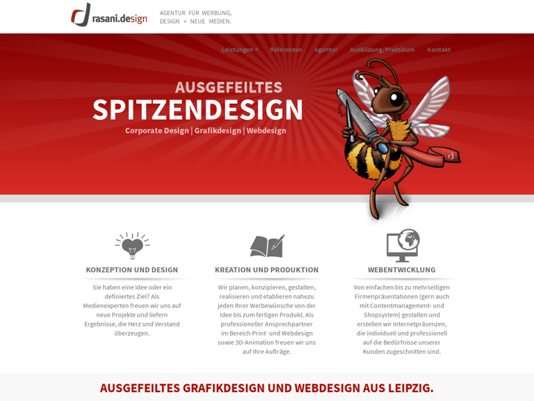 Firmenlogo vom Unternehmen rasani design  Agentur für visuelle Kommunikation aus Leipzig