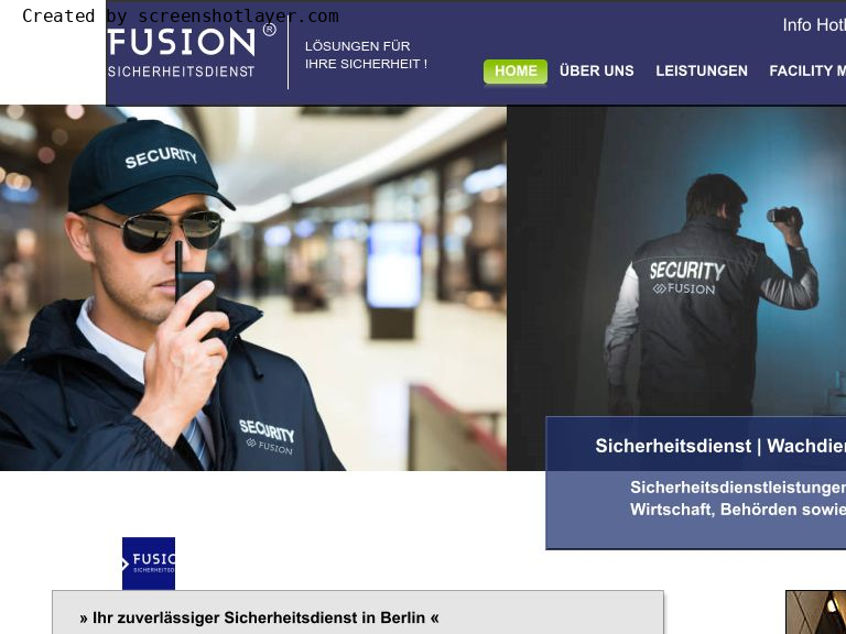 Firmenlogo vom Unternehmen Fusion Sicherheitsdienst aus Berlin