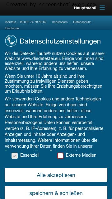 Firmenlogo vom Unternehmen Detektei Berlin- Taute Security Management aus Berlin