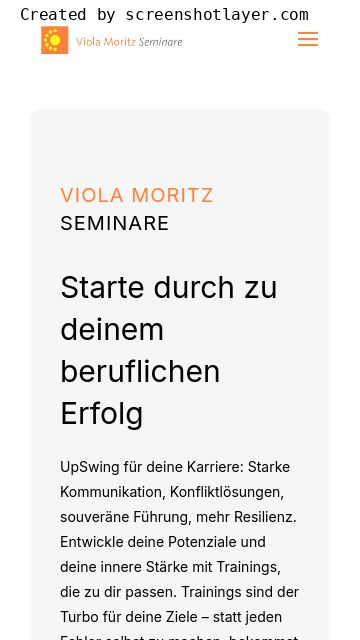 Firmenlogo vom Unternehmen Viola Moritz Seminare aus Berlin