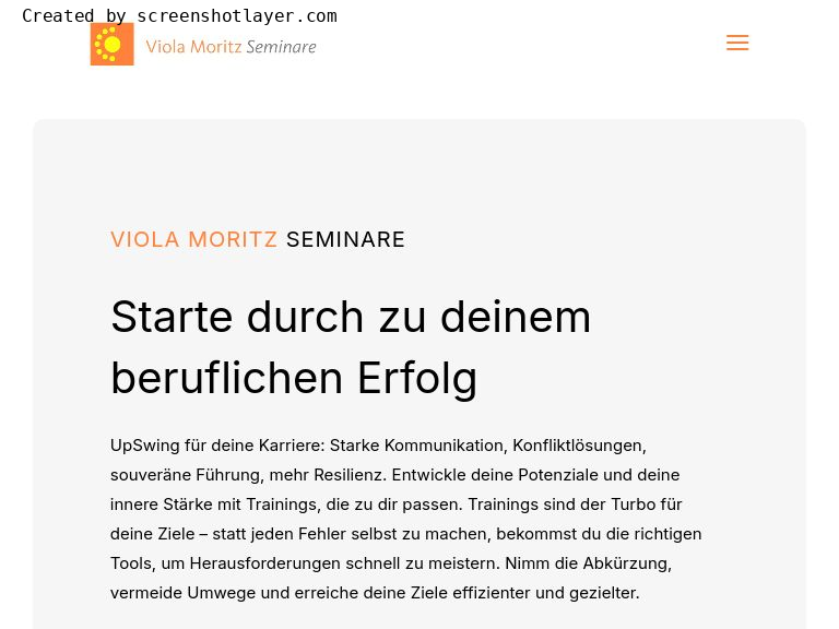 Firmenlogo vom Unternehmen Viola Moritz Seminare aus Berlin