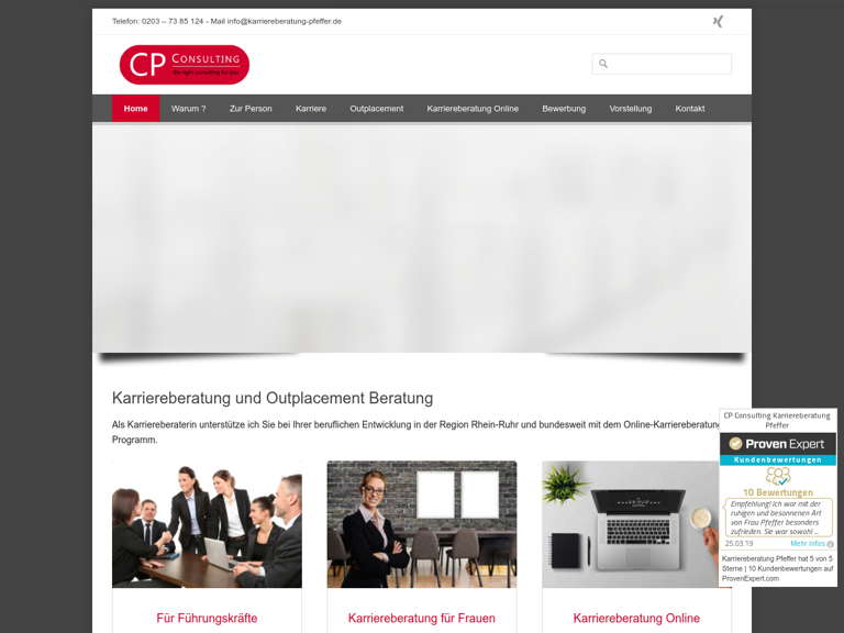 Firmenlogo vom Unternehmen CP Consulting Karriereberatung Pfeffer aus Duisburg