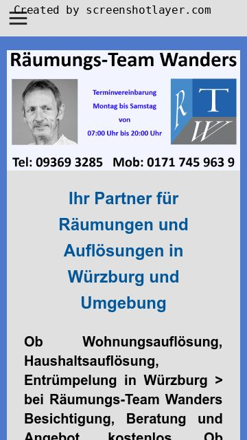 Firmenlogo vom Wanders Entrümpelung