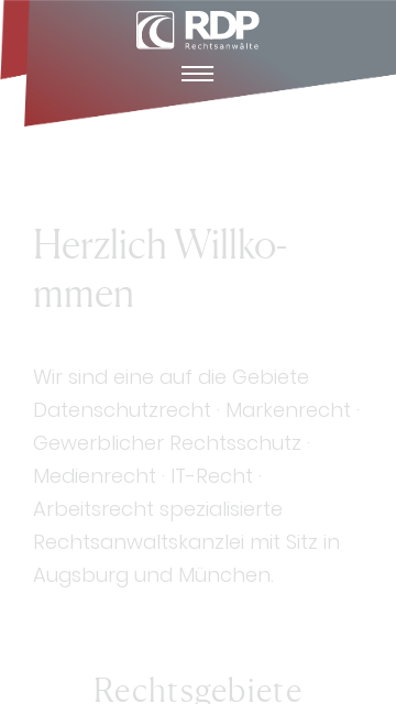 Firmenlogo vom Unternehmen RDP Röhl · Dehm & Partner Rechtsanwälte mbB aus Augsburg