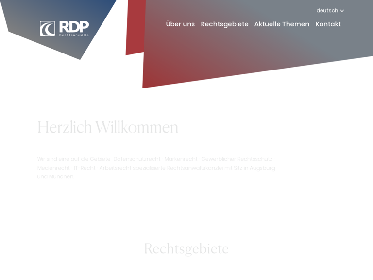 Firmenlogo vom Unternehmen RDP Röhl · Dehm & Partner Rechtsanwälte mbB aus Augsburg