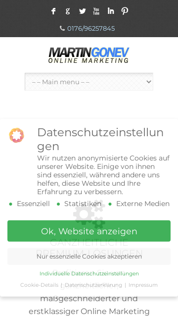 Firmenlogo vom Unternehmen martin gonev online marketing aus Ansbach