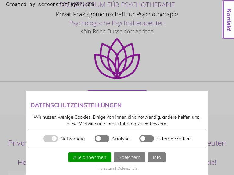 Firmenlogo vom Unternehmen Fachzentren für Psychotherapie aus Köln