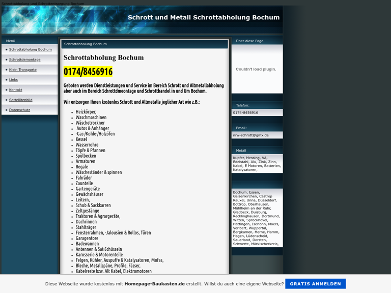 Firmenlogo vom Unternehmen Schrotthandel und Container Bochum aus Bochum