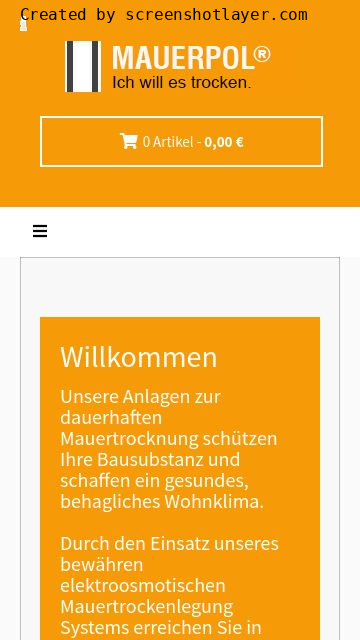 Firmenlogo vom Unternehmen Mauerpol-Mauertrockenlegung Marco Kusch aus Pirna