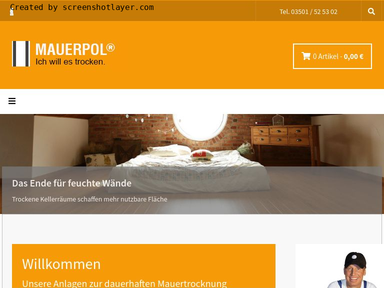 Firmenlogo vom Unternehmen Mauerpol-Mauertrockenlegung Marco Kusch aus Pirna