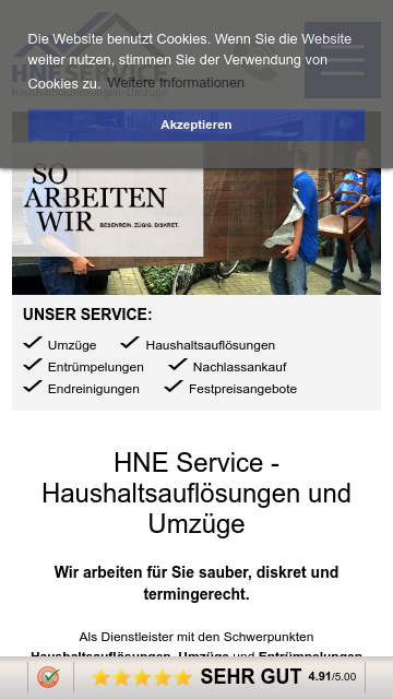 Firmenlogo vom Unternehmen HNE Service aus Grefrath