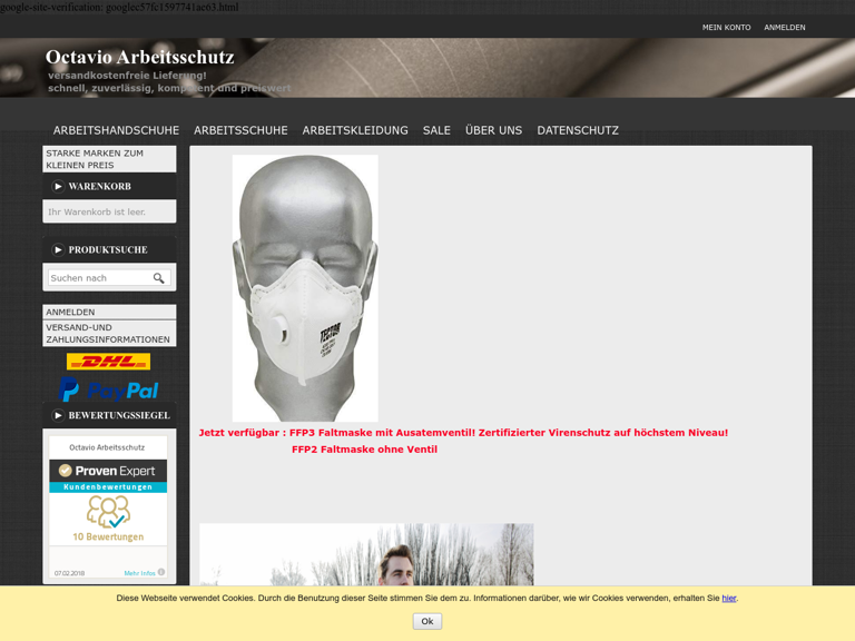 Firmenlogo vom Unternehmen Octavio Arbeitsschutz aus Hannover