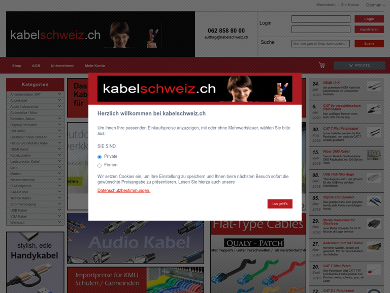 Firmenlogo vom Unternehmen Kabelschweiz - Netzwerkkabel und HDMI Kabel aus Schönenwerd