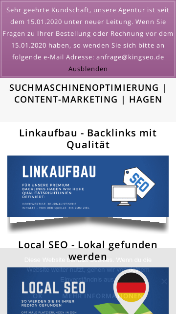 Firmenlogo vom Unternehmen KingSEO aus Hagen