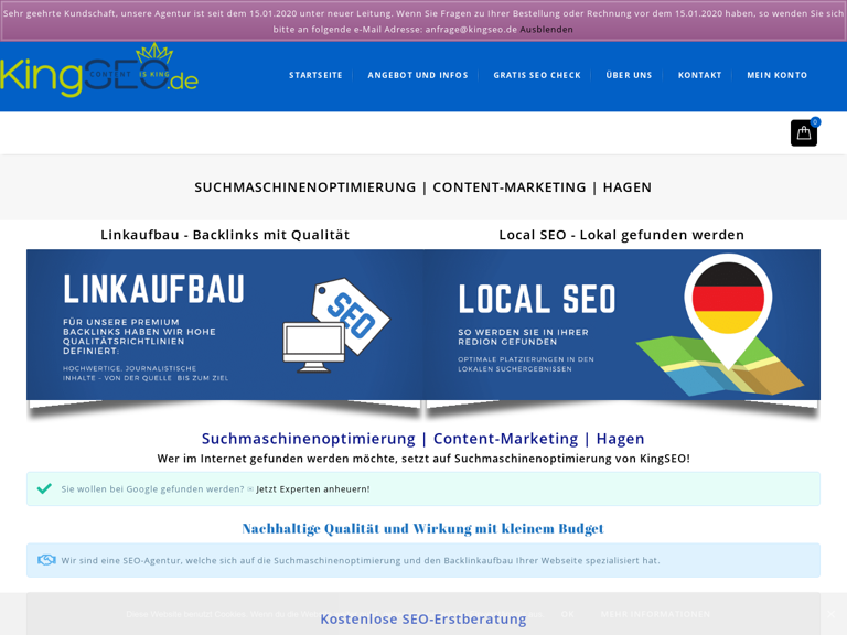 Firmenlogo vom Unternehmen KingSEO aus Hagen
