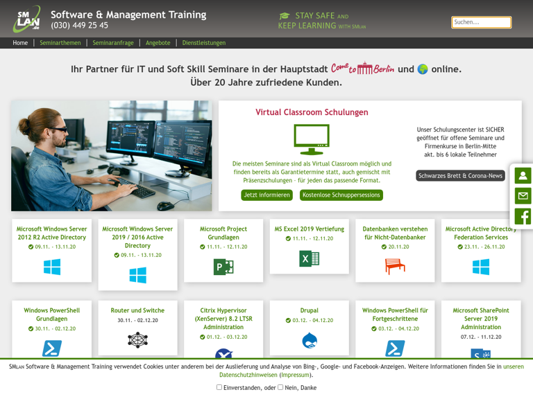 Firmenlogo SMLan Software und Management Training, Berlin