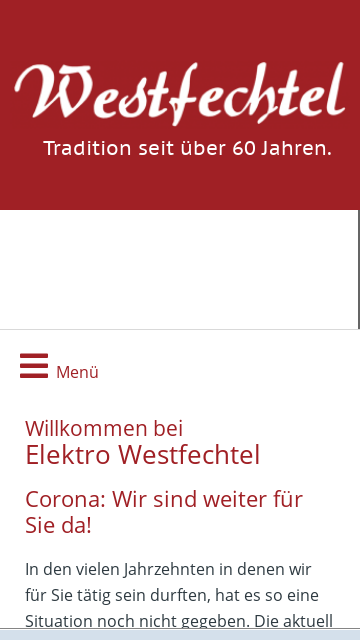 Firmenlogo Elektro Westfechtel GmbH, Dissen am Teutoburger Wald