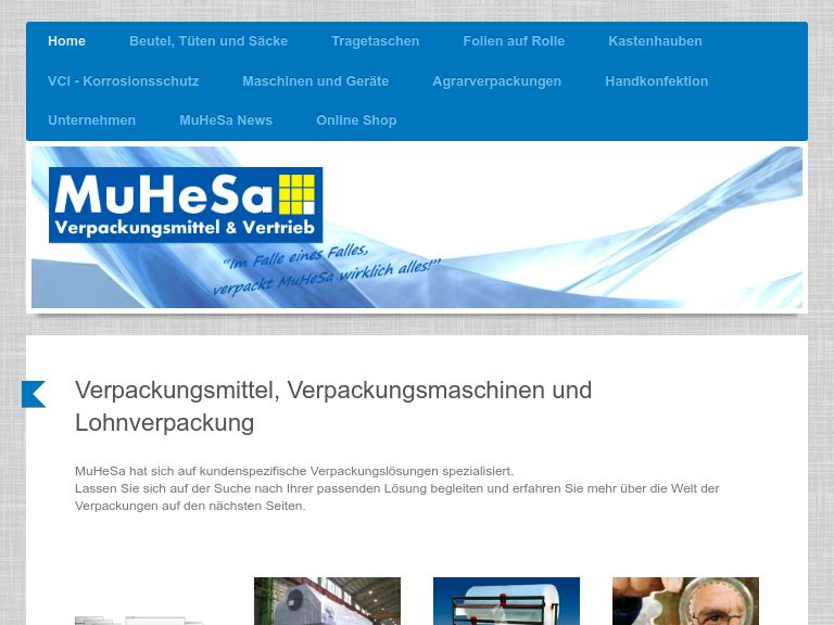 Firmenlogo vom Unternehmen MuHeSa Verpackungsmittel & Vertrieb aus Hennigsdorf