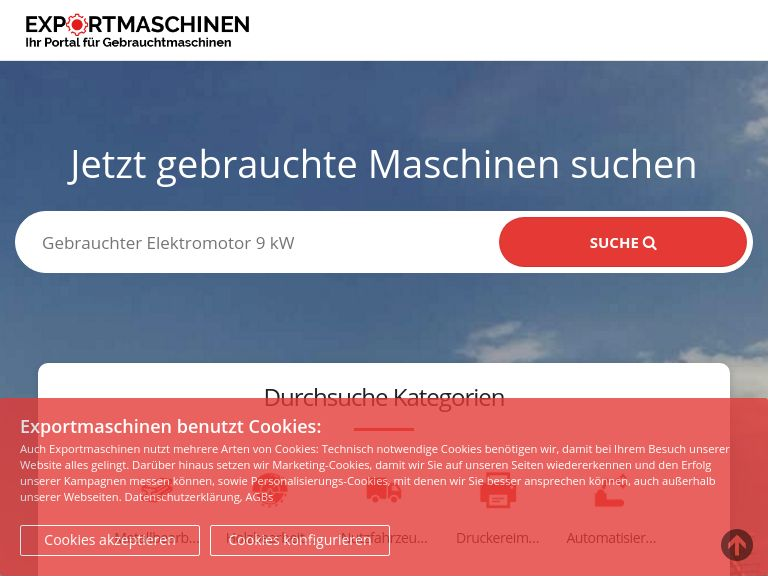 Firmenlogo vom Unternehmen Exportmaschinen aus Neu Wulmstorf