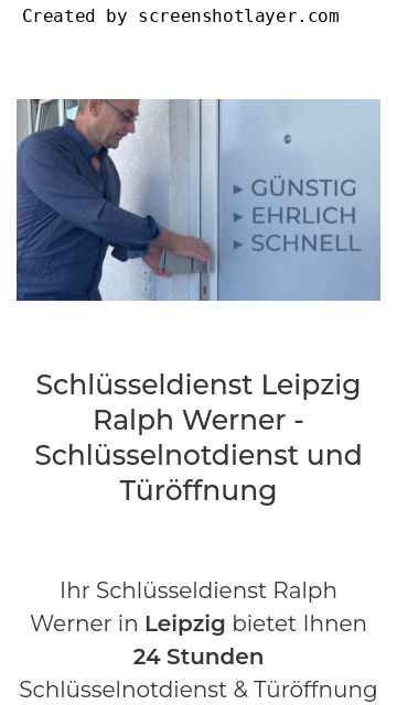 Firmenlogo Schlüsseldienst & Türnotöffnung Leipzig