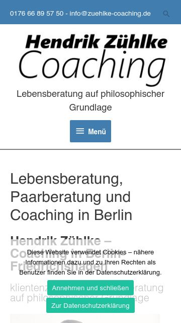 Firmenlogo vom Unternehmen Hendrik Zühlke Coaching aus Berlin