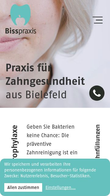 Firmenlogo vom Unternehmen Bisspraxis - Praxis für Zahnmedizin aus Bielefeld