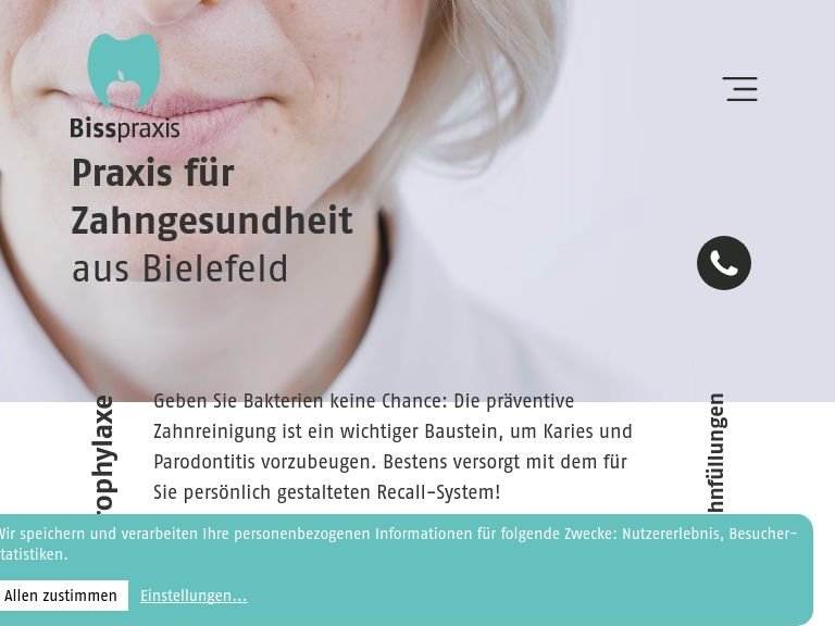 Firmenlogo vom Unternehmen Bisspraxis - Praxis für Zahnmedizin aus Bielefeld