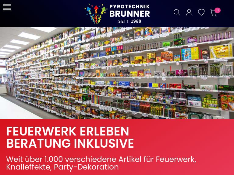 Firmenlogo vom Unternehmen Pyrotechnik Brunner Feuerwerk - Signalmunition aus Sachsenheim