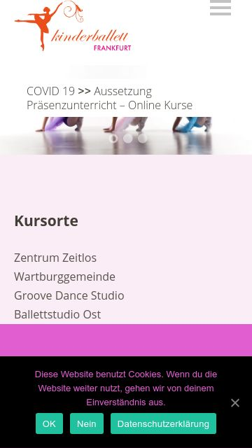 Firmenlogo vom Unternehmen Kinderballett Frankfurt aus Frankfurt am Main