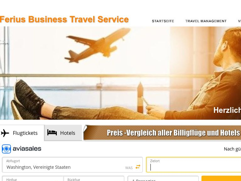 Firmenlogo vom Unternehmen Ferius Business Travel Service aus Düsseldorf