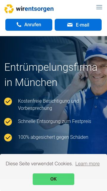 Firmenlogo vom Unternehmen WirEntsorgen Entrümpelung München aus München