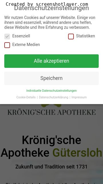 Firmenlogo vom Unternehmen Krönig´sche Apotheke Gütersloh aus Gütersloh