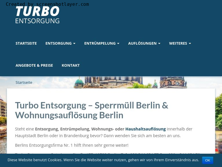 Firmenlogo vom Unternehmen TURBO Entsorgung aus Berlin