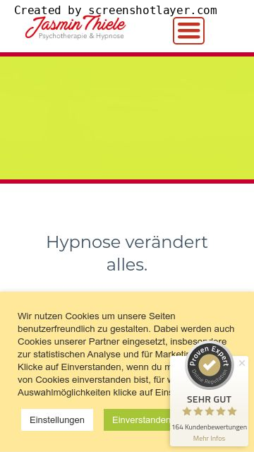 Firmenlogo vom Unternehmen Jasmin Thiele - Psychotherapie & Hypnose Hannover aus Hannover