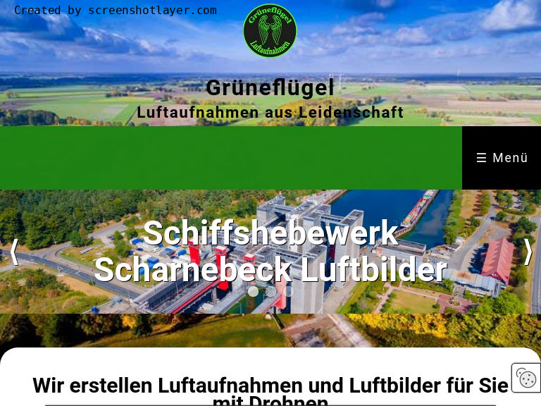 Firmenlogo vom Unternehmen Grüneflügel Luftaufnahmen aus Wittingen