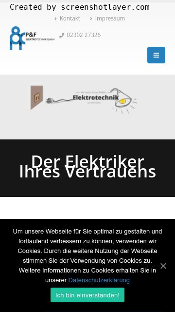 Firmenlogo vom Unternehmen P&F Elektrotechnik GmbH aus Witten