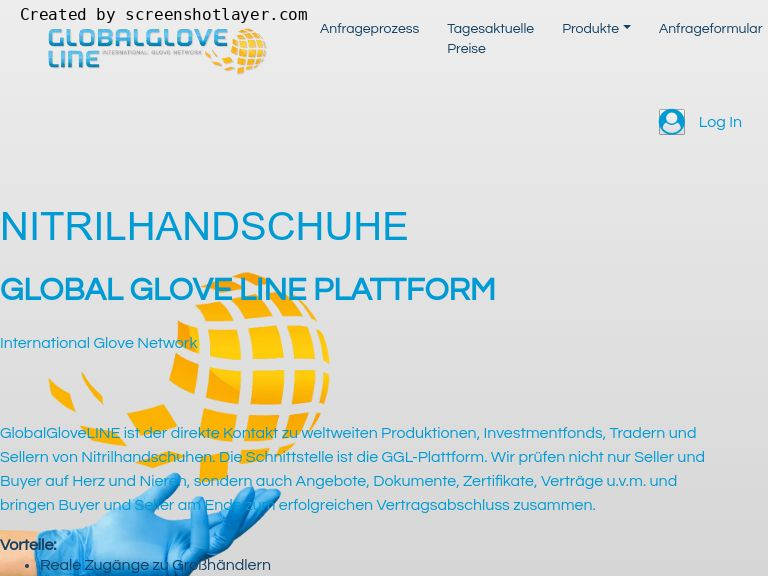 Firmenlogo vom Unternehmen Global Glove Line aus Wien