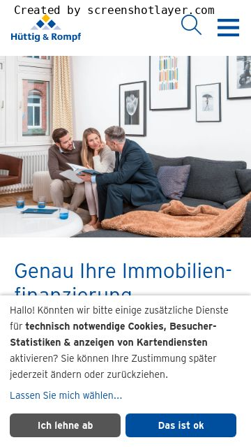 Firmenlogo vom Unternehmen Hüttig & Rompf aus Frankfurt am Main