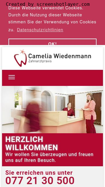 Firmenlogo vom Unternehmen Zahnarztpraxis Camelia Wiedenmann aus Villingen-Schwenningen