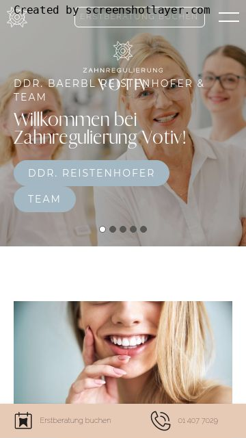 Firmenlogo vom Unternehmen Zahnregulierung & Zahnspange Votiv aus Wien