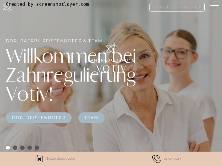 Firmenlogo vom Unternehmen Zahnregulierung & Zahnspange Votiv aus Wien