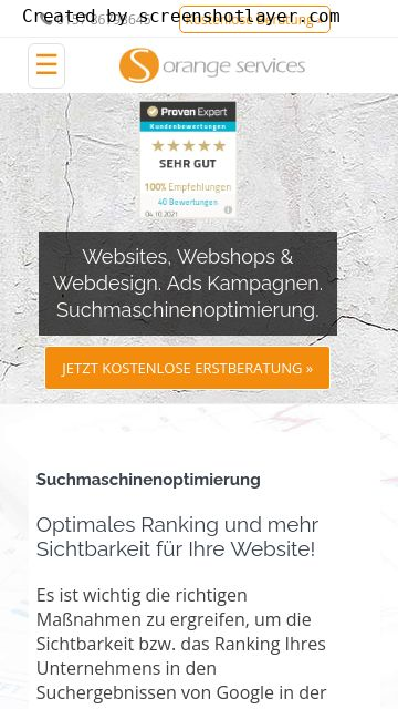 Firmenlogo vom Unternehmen Orange Services - SEO, Webdesign & SEA aus München