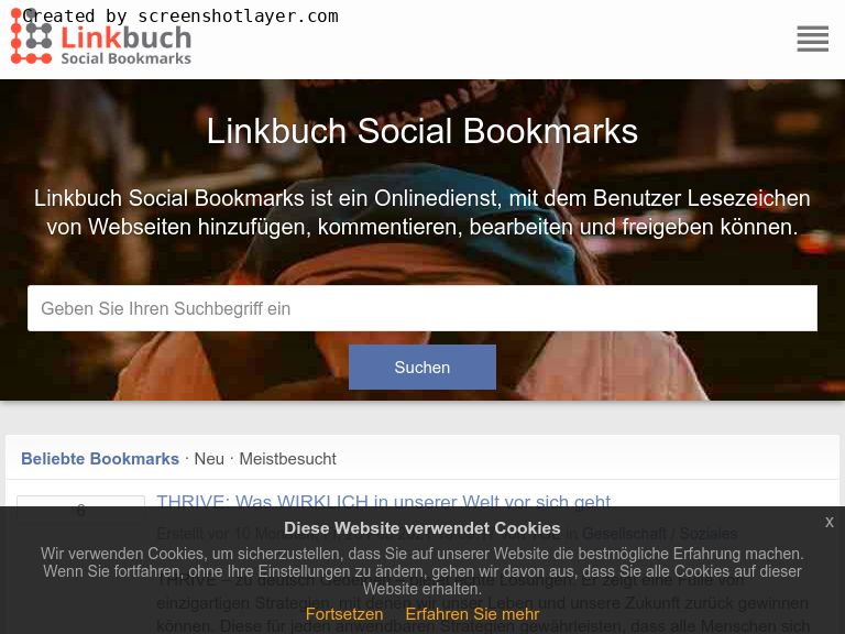 Linkbuch Social Bookmarks - Bookmarkverzeichnis