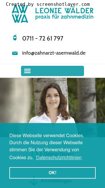 Firmenlogo vom Unternehmen LEONIE WÄLDER - Praxis für Zahnmedizin aus Stuttgart