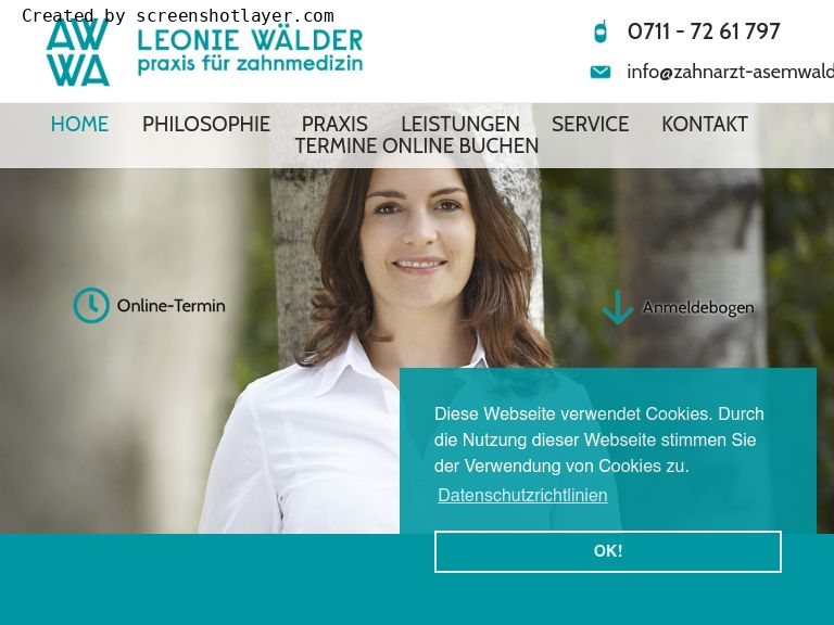 Firmenlogo vom Unternehmen LEONIE WÄLDER - Praxis für Zahnmedizin aus Stuttgart