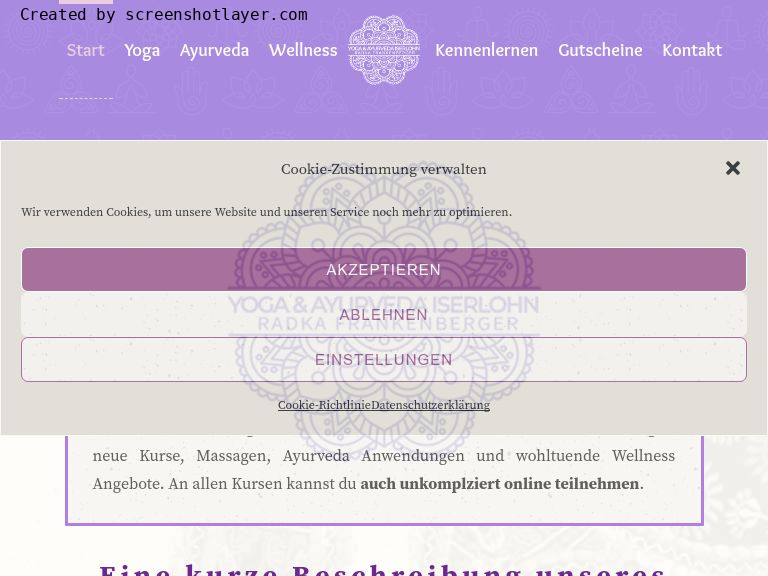 Das Firmenlogo vom deinem Yoga & Ayurveda Iserlohn aus Iserlohn