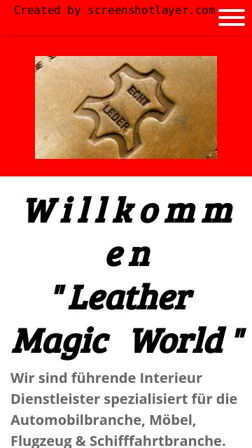 Firmenlogo vom Unternehmen Leather Magic World aus Homberg (ohm)