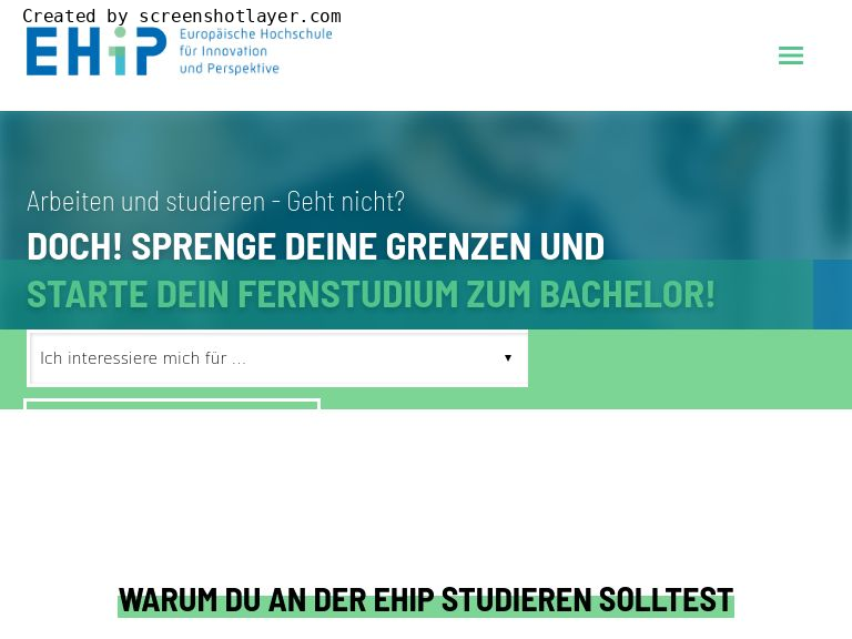 Firmenlogo vom Unternehmen EHIP GmbH aus Backnang